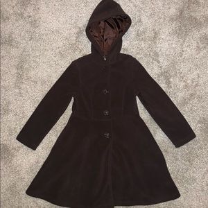 Girl’s Chocolate Brown Dress Coat